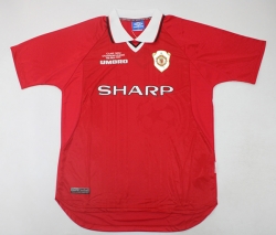1999 M united retro Home Soccer Jersey