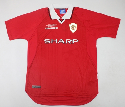 1999 M united retro Home Soccer Jersey