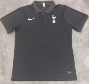 2425 Hotspur black polo Soccer Jersey