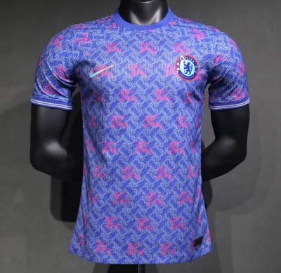 2425 Chelsea burbery blue player version Soccer Jersey