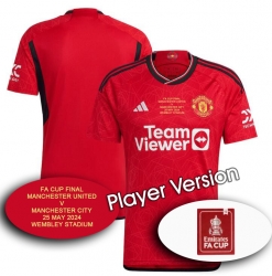 2024 ManU home FA CUP FINAL Player Version Soccer Jersey