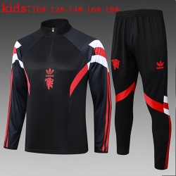 2024-25 Man U Half zipper kids Training Suit