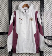2425 M ctiy white red windbreaker jacket