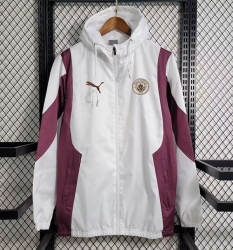 2425 M ctiy white red windbreaker jacket