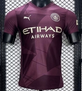 2425 M city third away player version Soccer Jersey