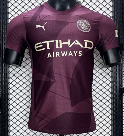 2425 M city third away player version Soccer Jersey