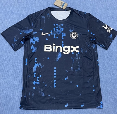 2425 chelsea dark blue l Soccer Jersey