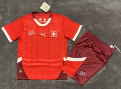 2425 Swizerland home kids Soccer Jersey