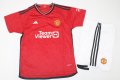 2324 Man u Home Away and Away Third kids Soccer Jersey