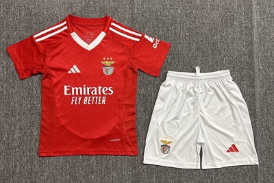 2425 Benfica home Kids Soccer Jersey