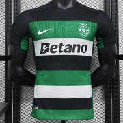 2425 Portugal Lisbon sporting Home Player Version Soccer Jersey
