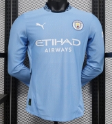 2425 M City Home Long Sleeve Player Version Soccer Jersey