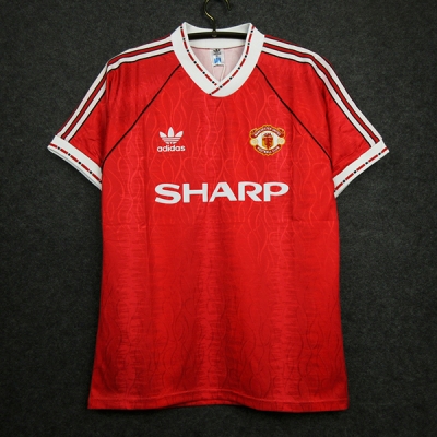 1992 MU Retro home Soccer Jersey